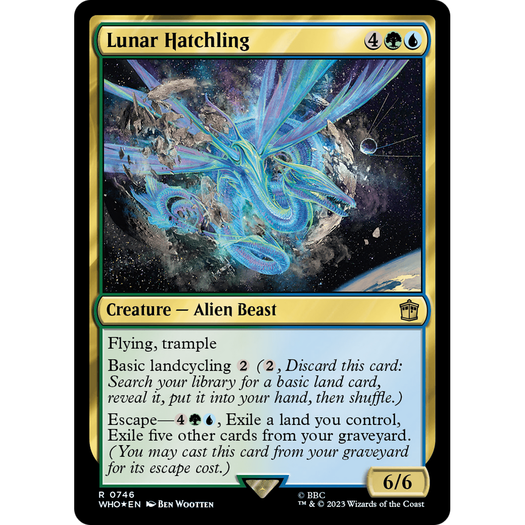 Lunar Hatchling (Surge Foil) (WHO-746) - Doctor Who Foil