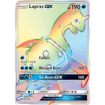 Lapras GX (Secret) 151/149 - SM Base Set Holofoil