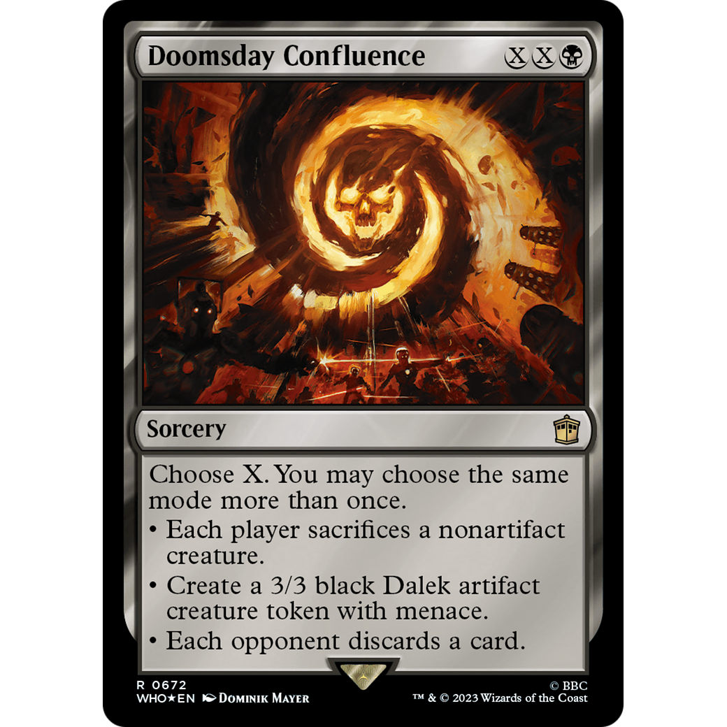 Doomsday Confluence (Surge Foil) (WHO-672) - Doctor Who Foil