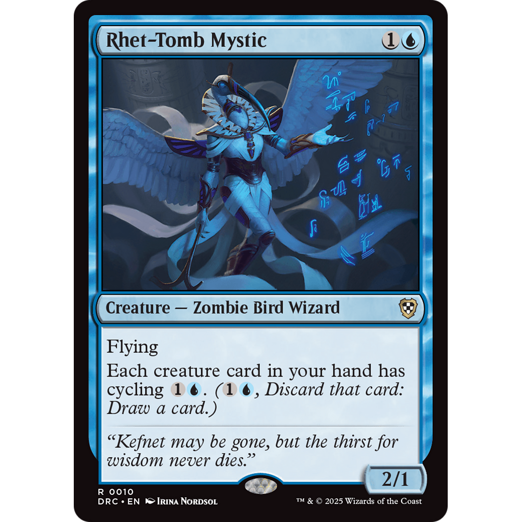 Rhet-Tomb Mystic (DRC-010) - Commander: Aetherdrift Foil