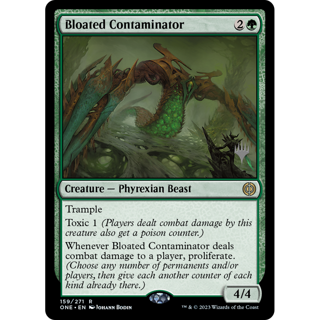 Bloated Contaminator (PPONE-159P) - Phyrexia: All Will Be One Promos Foil