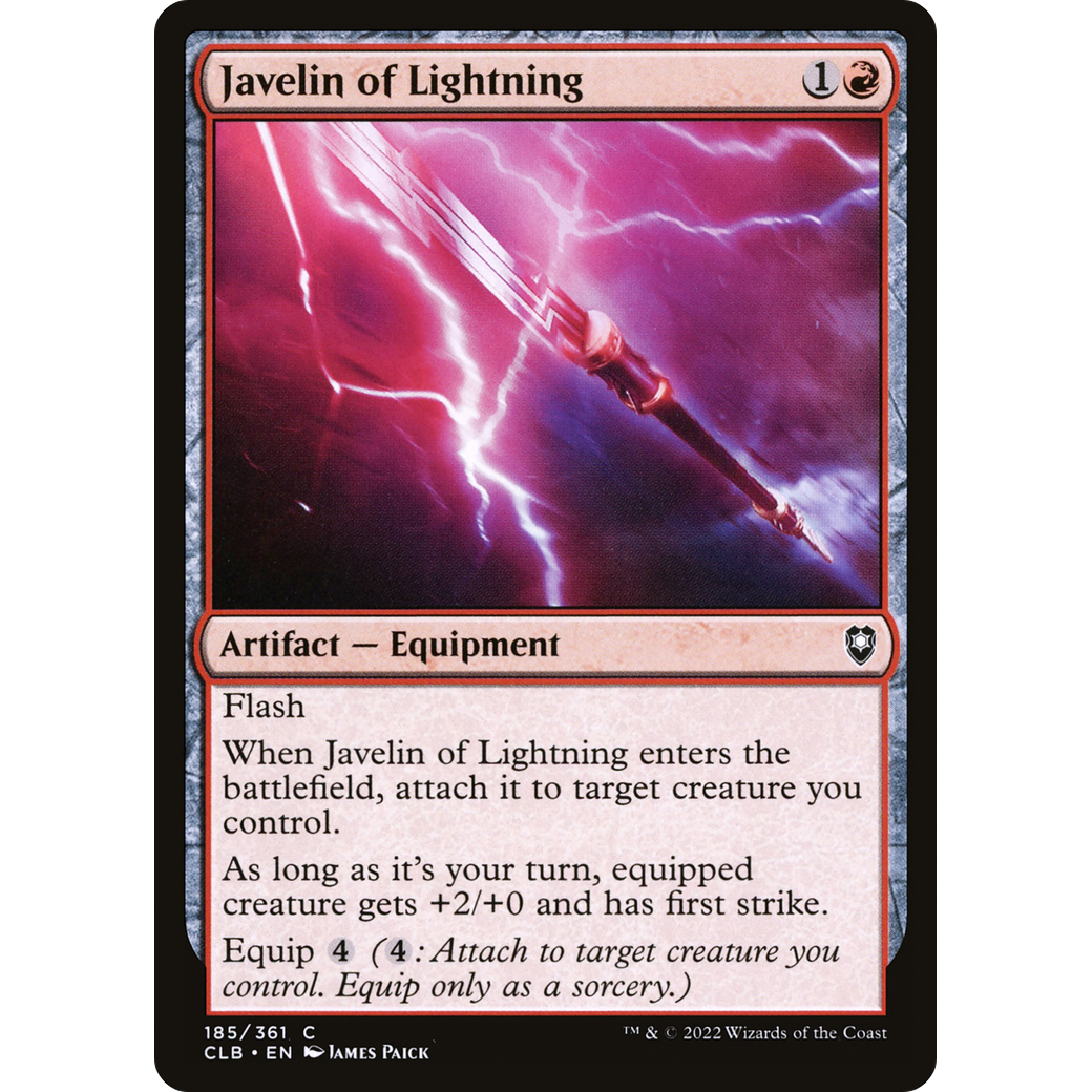 Javelin of Lightning (CLB-185) - Commander Legends: Battle for Baldur's Gate