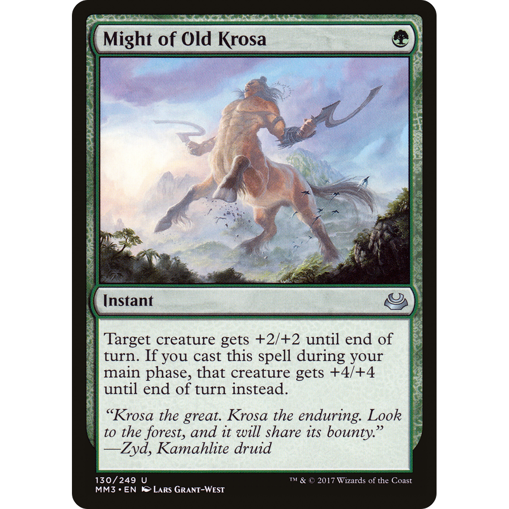 Might of Old Krosa (MM3-130) - Modern Masters 2017 Foil