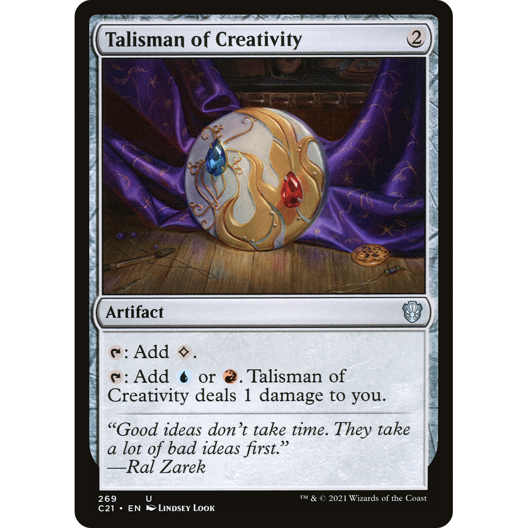 Talisman of Creativity (C21-269) - Commander 2021