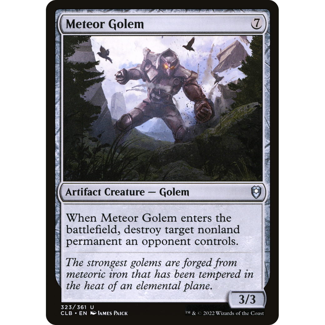 Meteor Golem (CLB-323) - Commander Legends: Battle for Baldur's Gate Foil