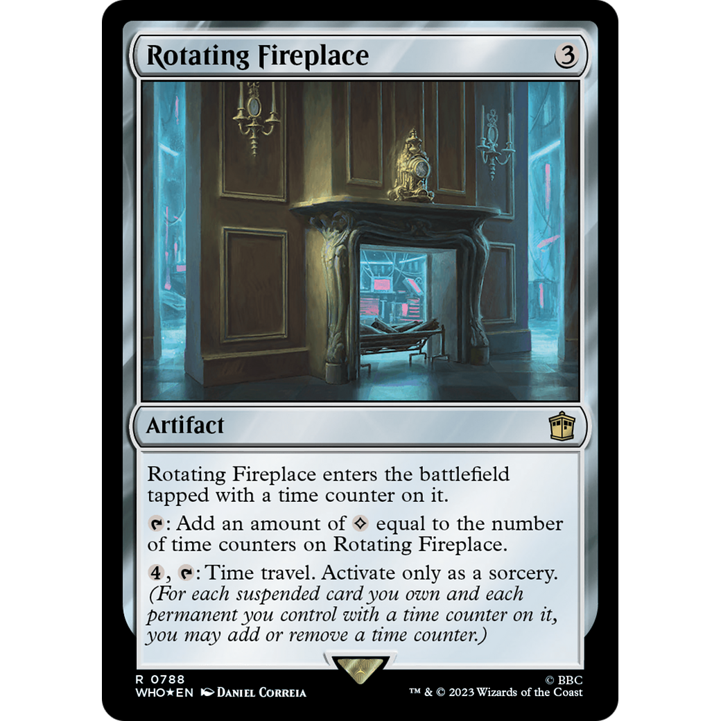 Rotating Fireplace (Surge Foil) (WHO-788) - Doctor Who Foil