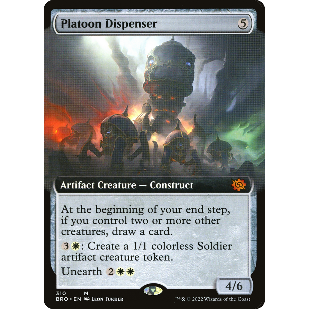Platoon Dispenser (Extended Art) (BRO-310) - The Brothers' War: (Extended Art)