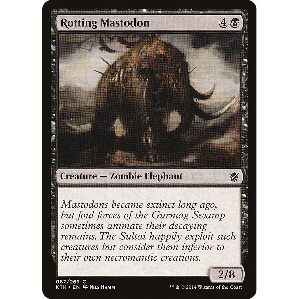Rotting Mastodon (KTK-087) - Khans of Tarkir Foil