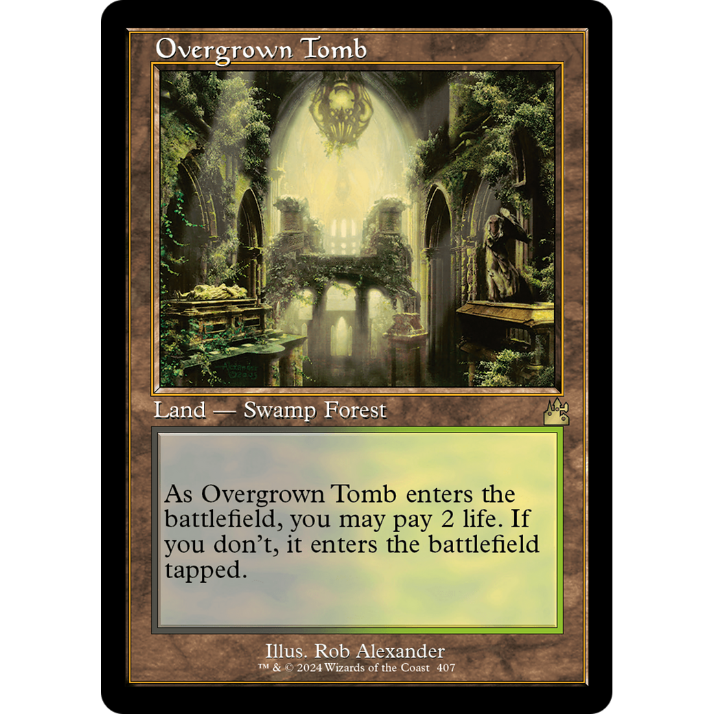 Overgrown Tomb (RVR-407) - Ravnica Remastered Foil