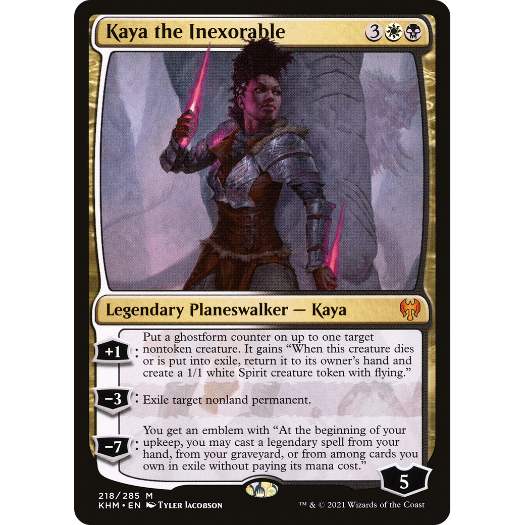 Kaya the Inexorable (KHM-218) - Kaldheim Foil