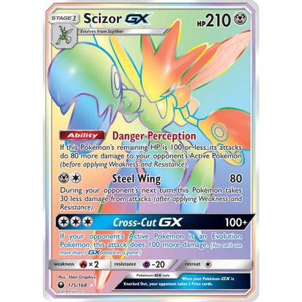 Scizor GX (Secret) 175/168 - SM  Celestial Storm Holofoil