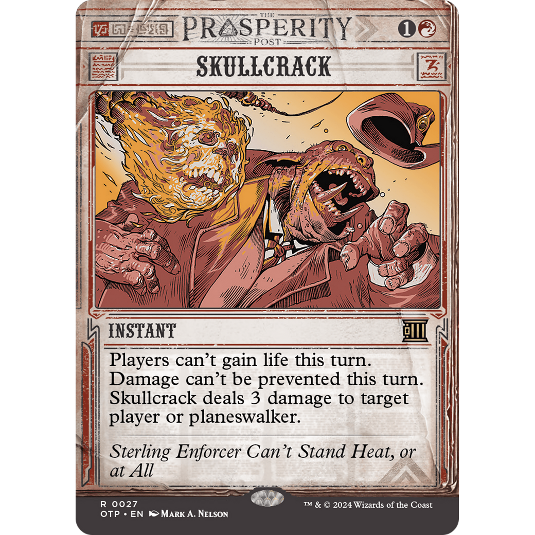 Skullcrack (OTP-027) - Breaking News: (Showcase) (Borderless) Foil