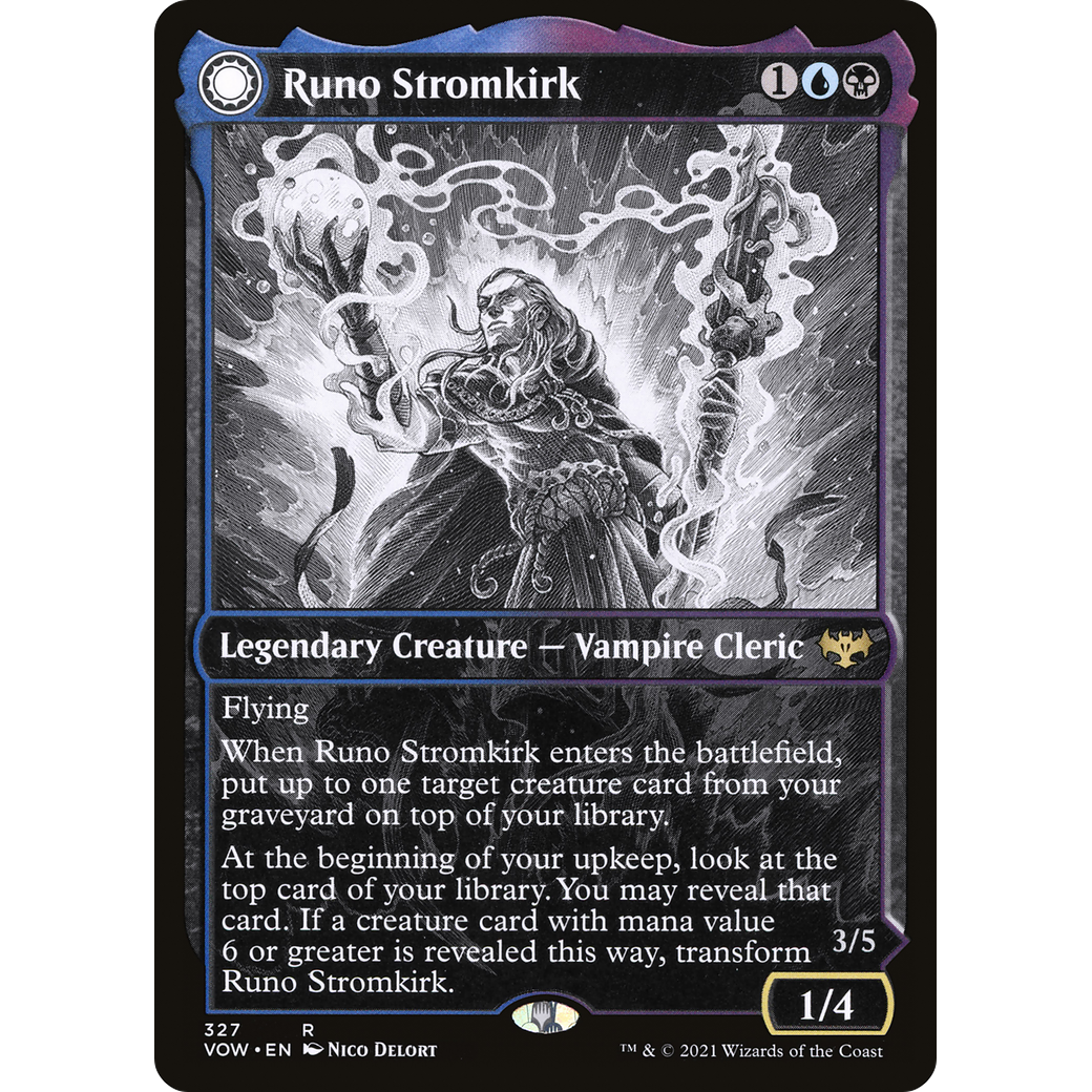 Runo Stromkirk (Showcase) (327) (VOW-327) - Innistrad: Crimson Vow: (Showcase, Double Faced Transform)