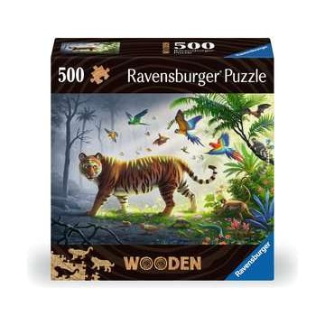 Jungle Tiger 500pc Wooden Puzzle