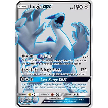 Lugia GX (Full Art) 207/214 - SM  Lost Thunder Holofoil