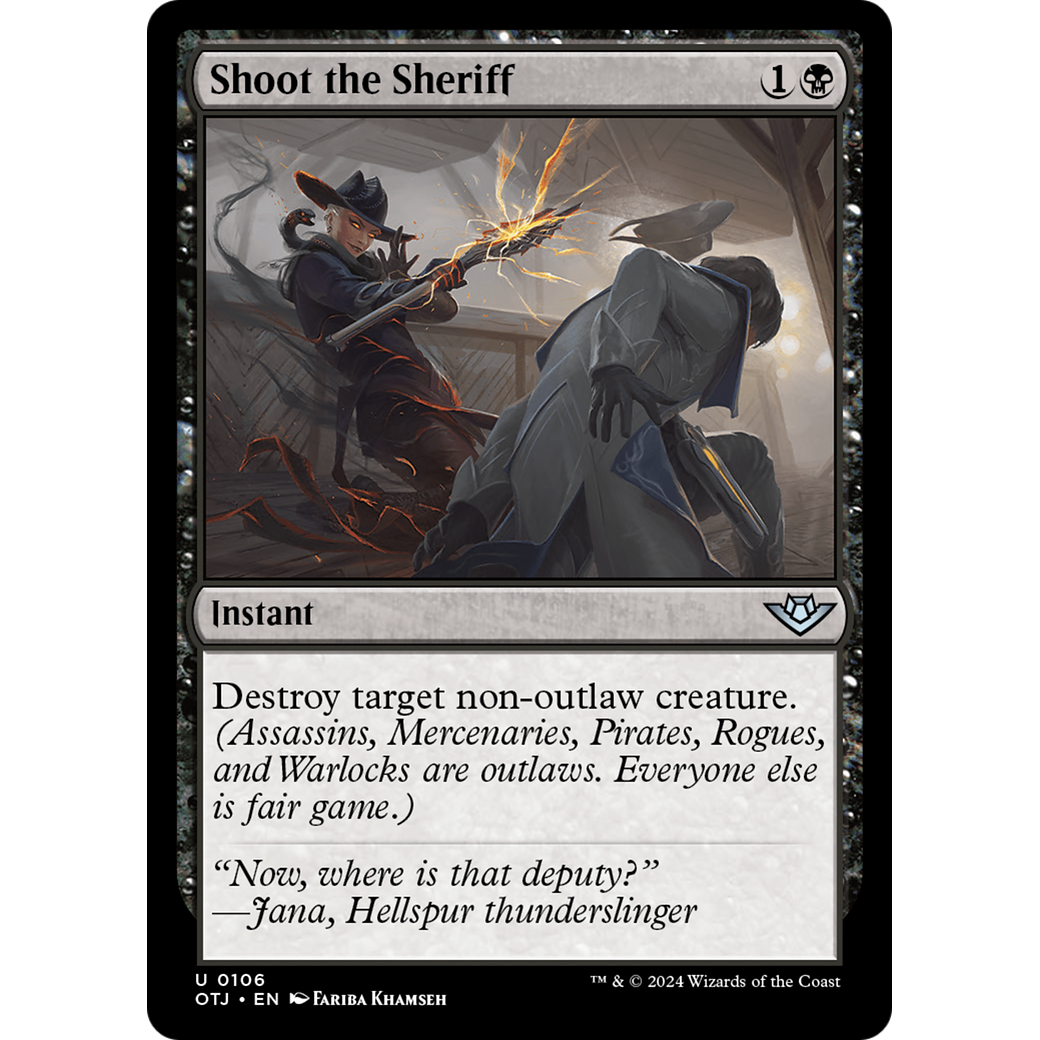 Shoot the Sheriff (OTJ-106) - Outlaws of Thunder Junction Foil