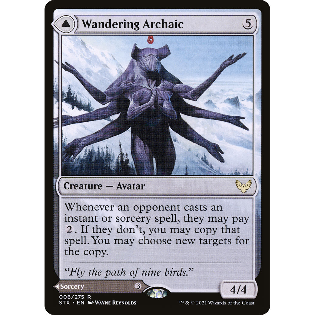 Wandering Archaic (STX-006) - Strixhaven: School of Mages Foil