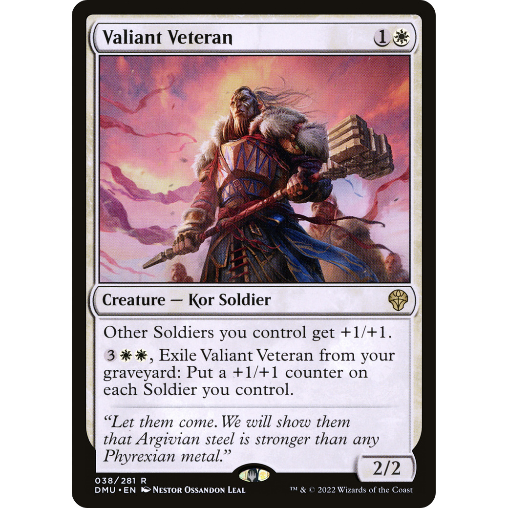 Valiant Veteran (DMU-038) - Dominaria United
