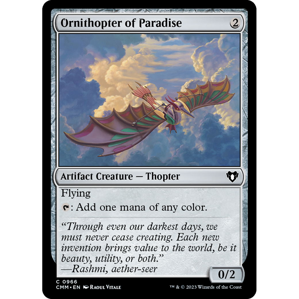 Ornithopter of Paradise (CMM-966) - Commander Masters