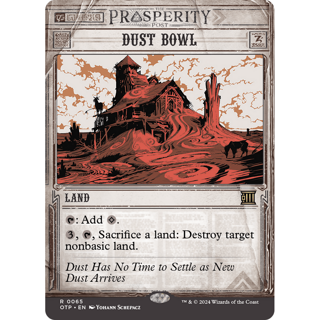 Dust Bowl (OTP-065) - Breaking News: (Showcase) (Borderless) Foil
