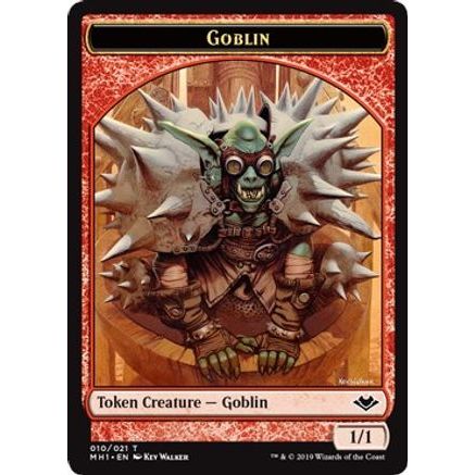 Goblin // Emblem - Wrenn and Six Double-Sided Token (MH1-10 // 21) - Modern Horizons