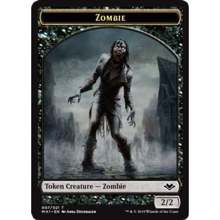 Zombie // Emblem - Wrenn and Six Double-Sided Token (MH1-7 // 21) - Modern Horizons