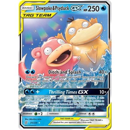 Slowpoke & Psyduck GX 35/236 - SM  Unified Minds Holofoil