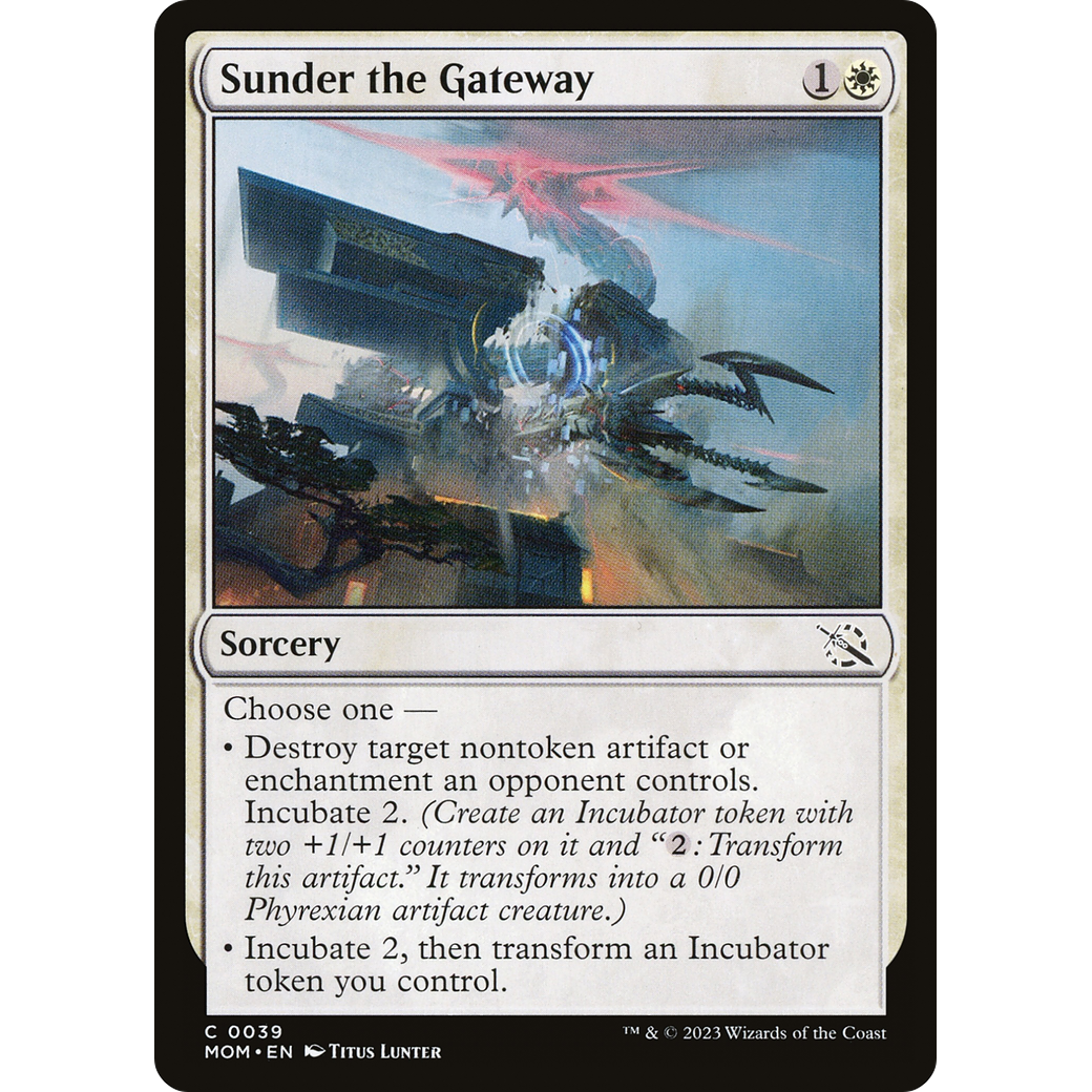 Sunder the Gateway (MOM-039) - March of the Machine Foil
