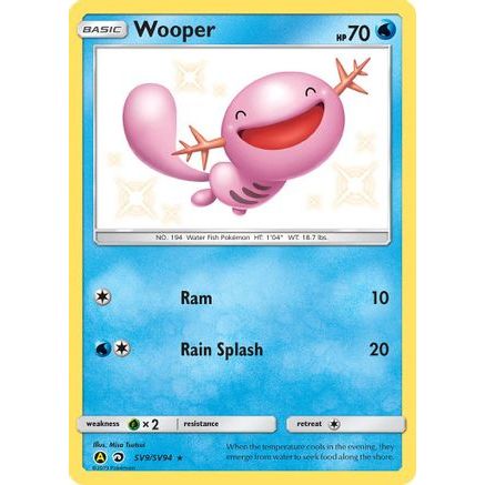 Wooper SV9/94 - Hidden Fates Shiny Vault Holofoil