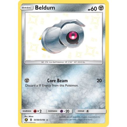 Beldum SV30/94 - Hidden Fates Shiny Vault Holofoil