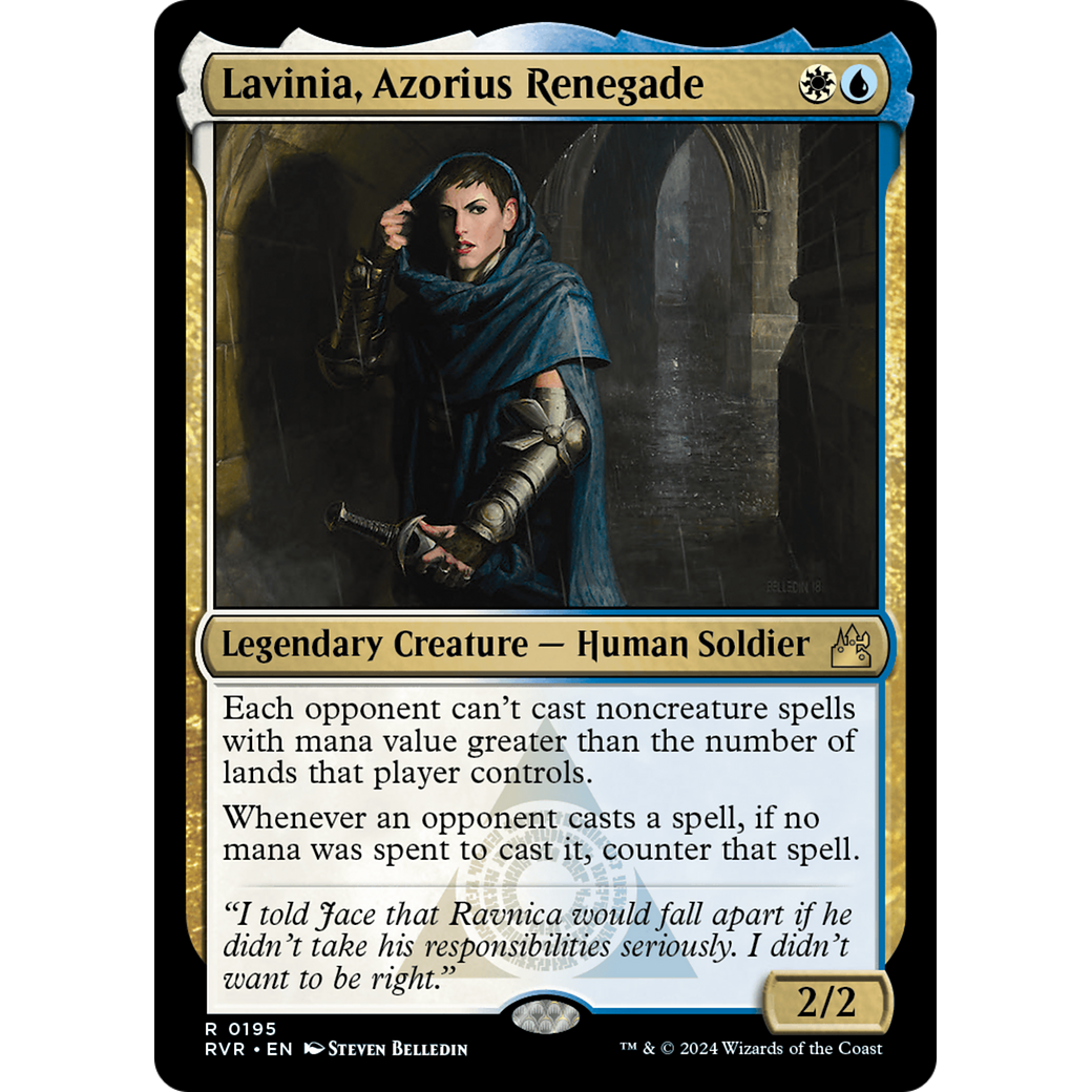 Lavinia, Azorius Renegade (RVR-195) - Ravnica Remastered Foil