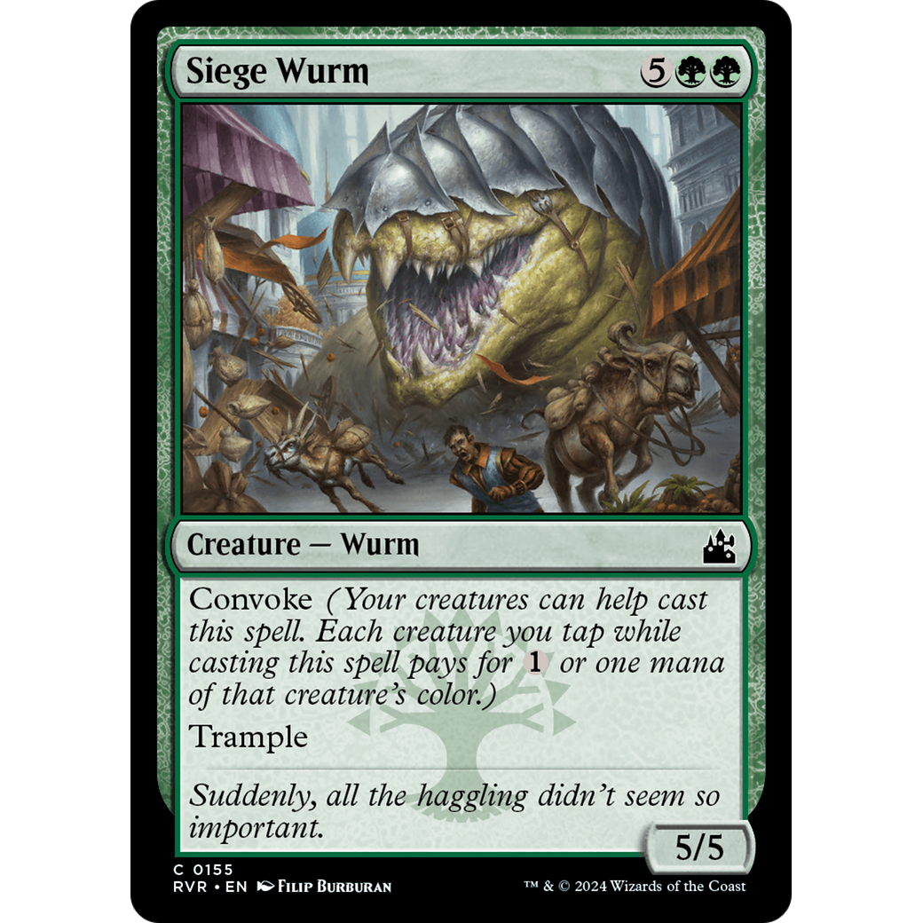 Siege Wurm (RVR-155) - Ravnica Remastered Foil