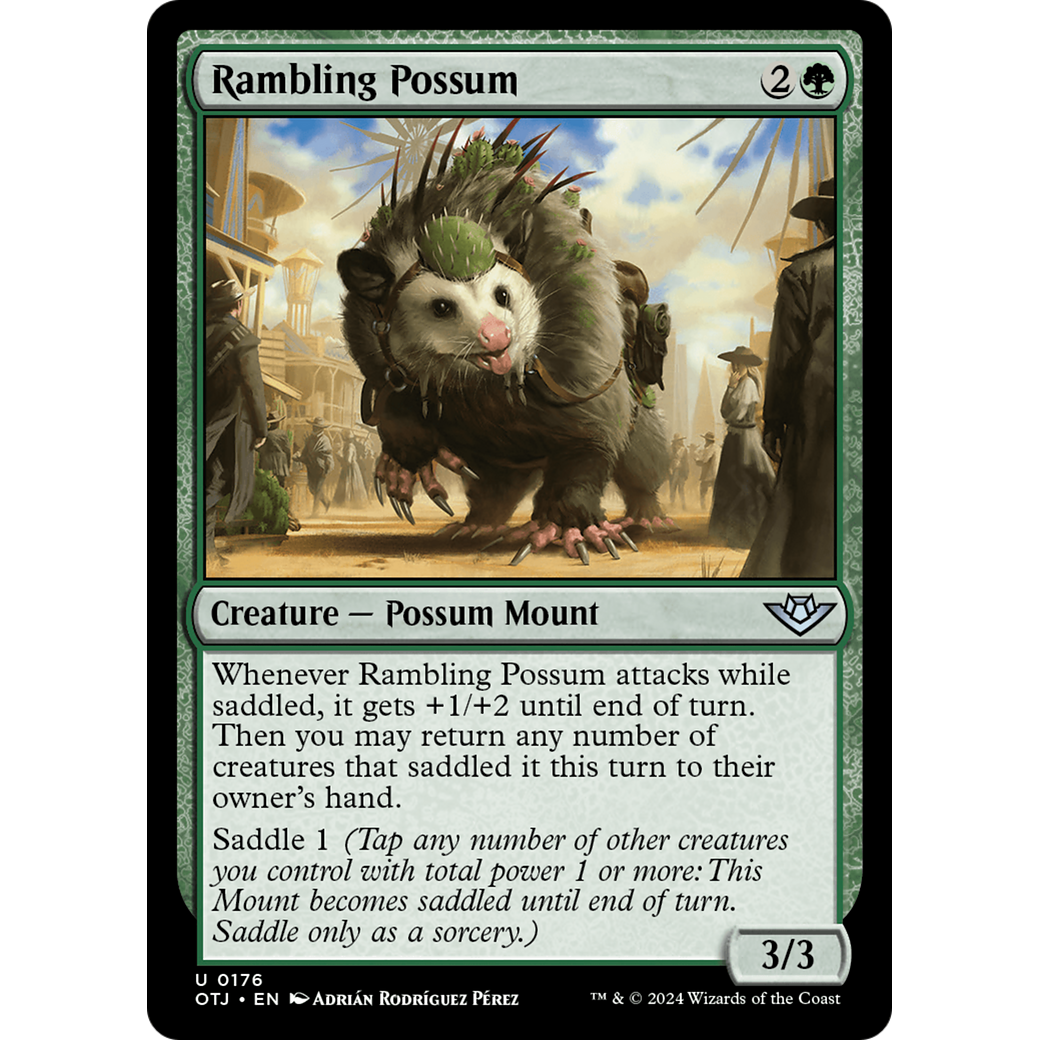 Rambling Possum (OTJ-176) - Outlaws of Thunder Junction Foil