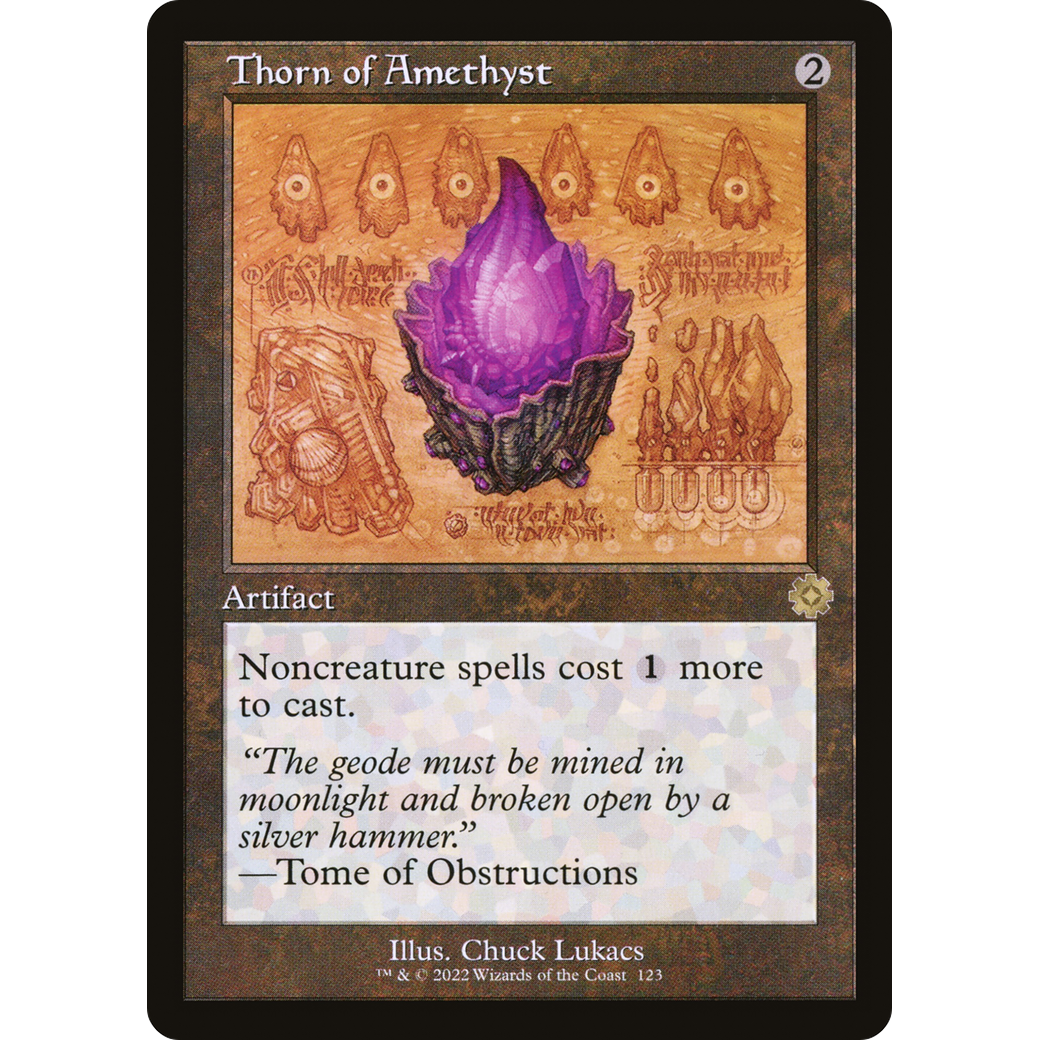 Thorn of Amethyst (Schematic) (BRR-123) - The Brothers' War Retro Artifacts