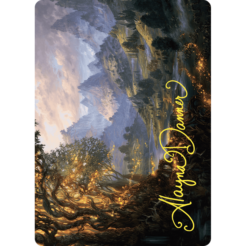 Evolving Wilds // Evolving Wilds (AWOE-047) - Wilds of Eldraine Art Series (Borderless) Foil