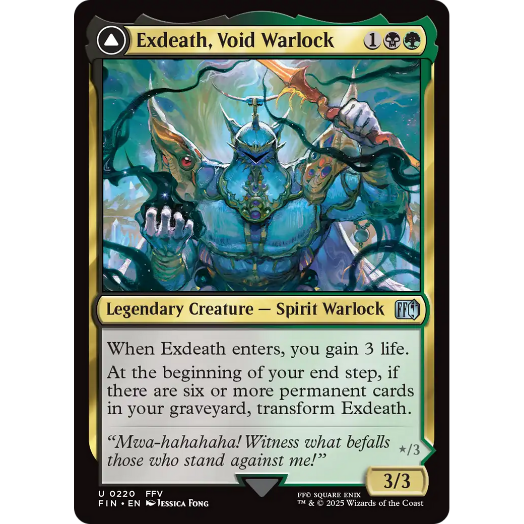 Exdeath, Void Warlock // Neo Exdeath, Dimension's End (FIN-220) - FINAL FANTASY