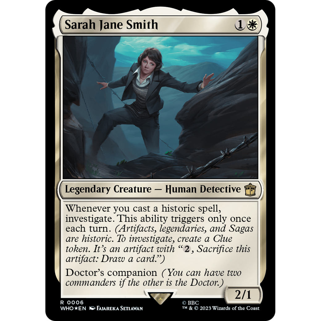 Sarah Jane Smith (WHO-006) - Doctor Who Foil