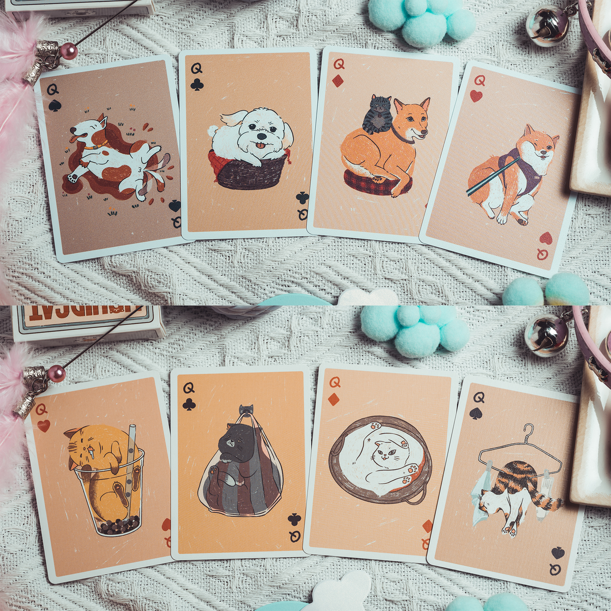Naughty Dog & Liquid Cat Playing Cards: Liquid Cat