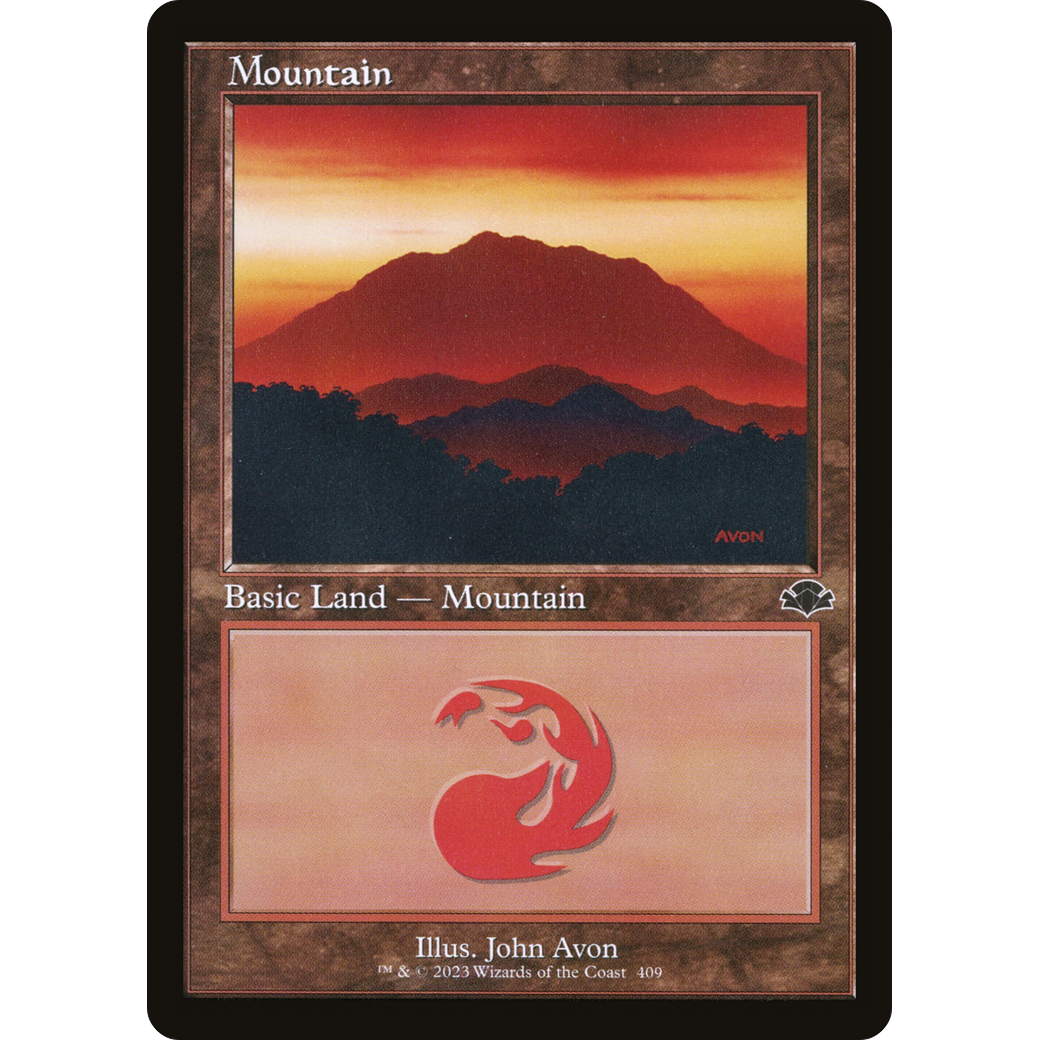 Mountain (409) (Retro Frame) (DMR-409) - Dominaria Remastered