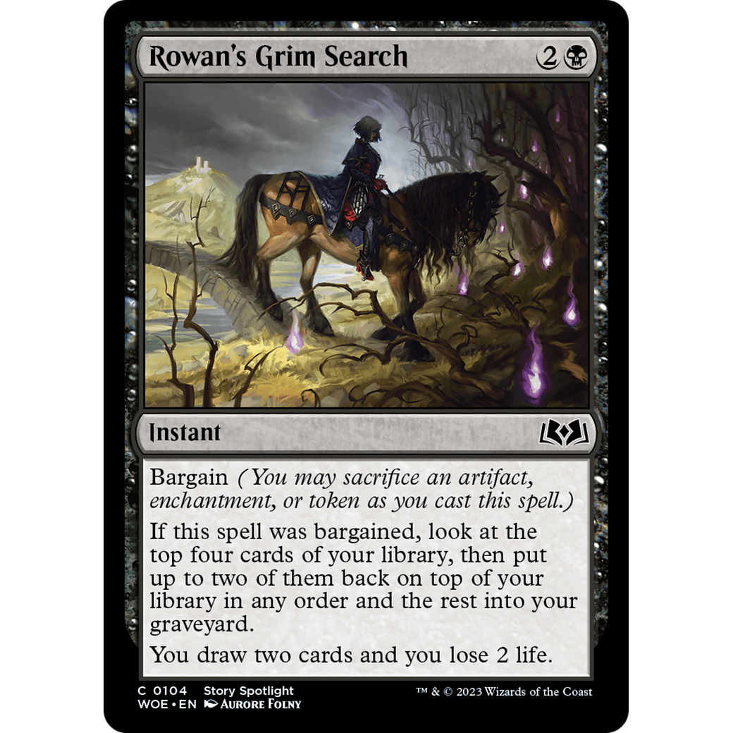 Rowan's Grim Search (WOE-104) - Wilds of Eldraine Foil