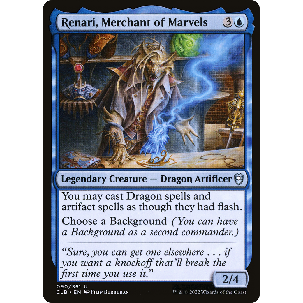 Renari, Merchant of Marvels (CLB-090) - Commander Legends: Battle for Baldur's Gate
