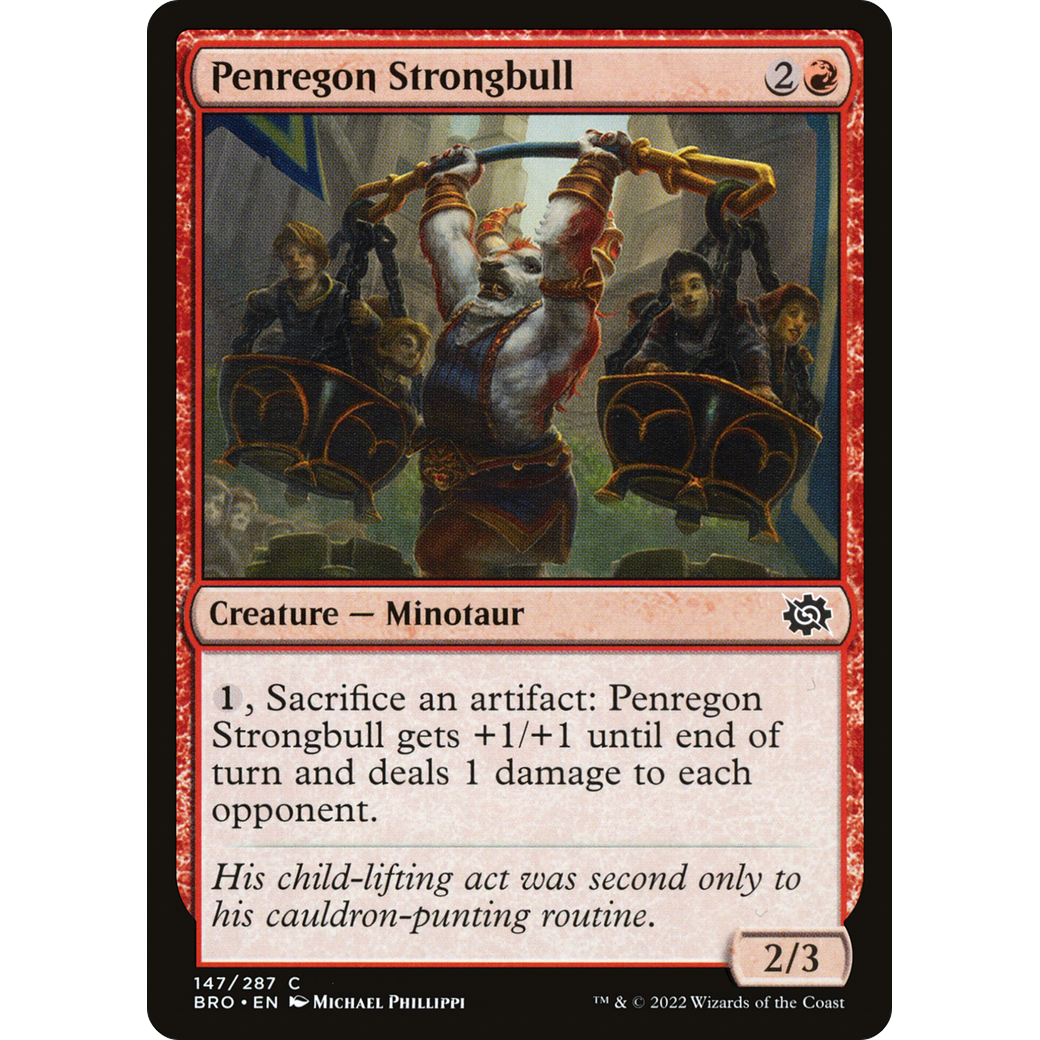 Penregon Strongbull (BRO-147) - The Brothers' War Foil