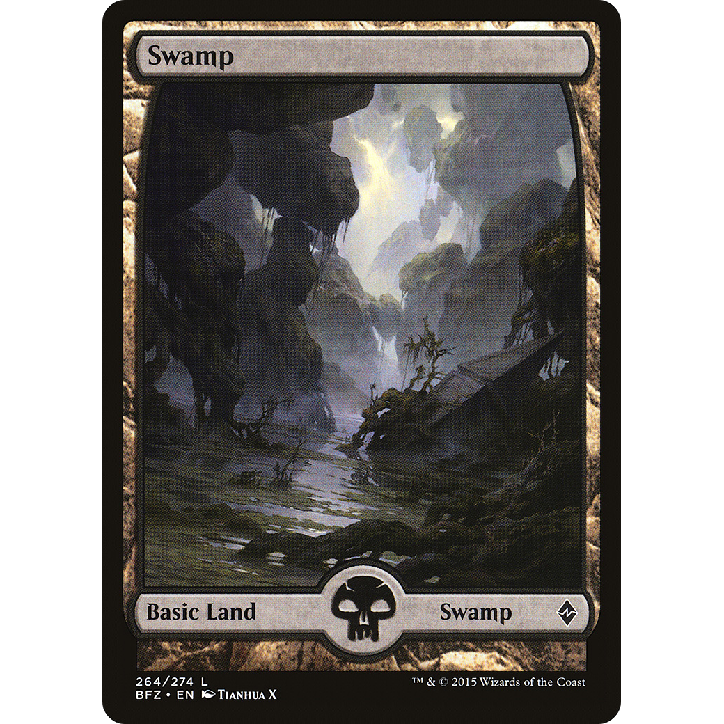 Swamp (264) - Full Art (BFZ-264) - Battle for Zendikar