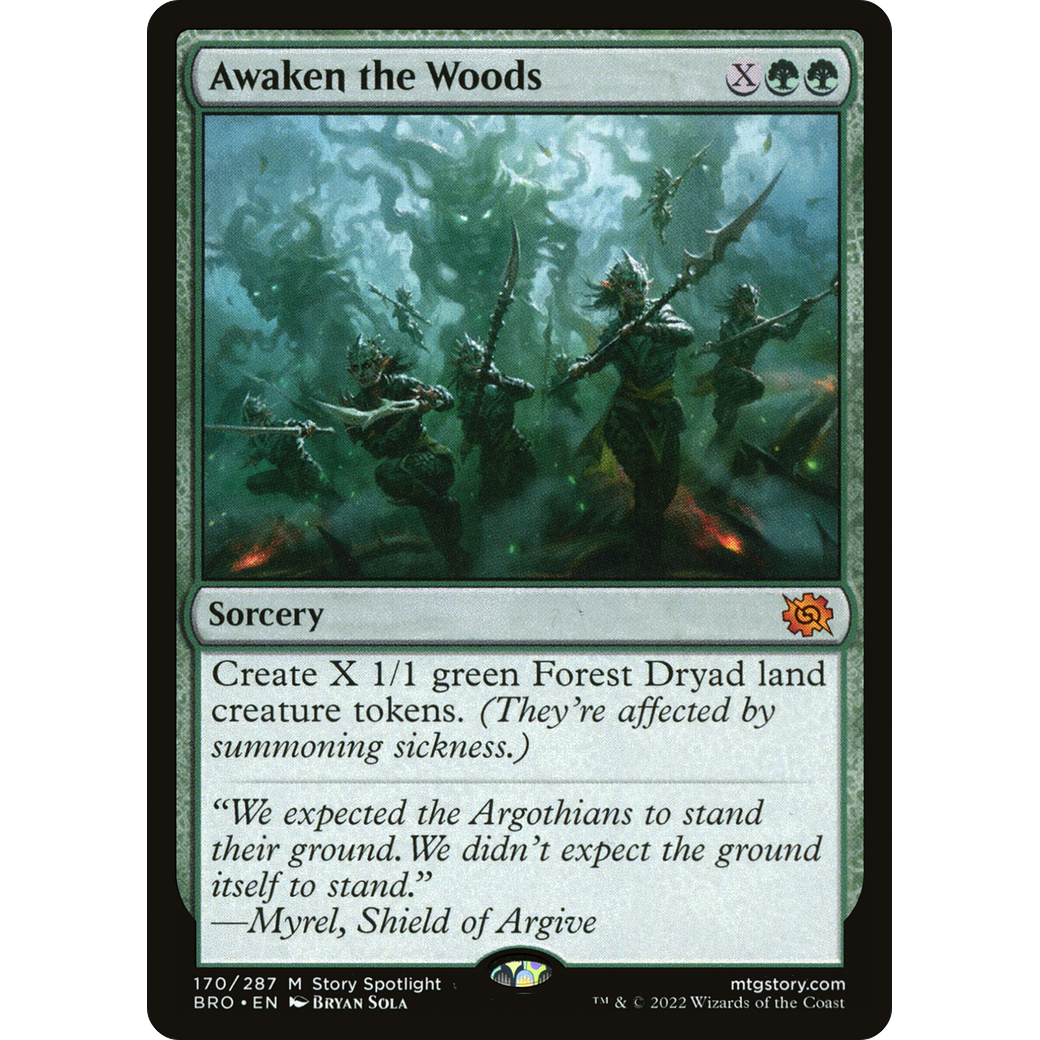 Awaken the Woods (BRO-170) - The Brothers' War Foil