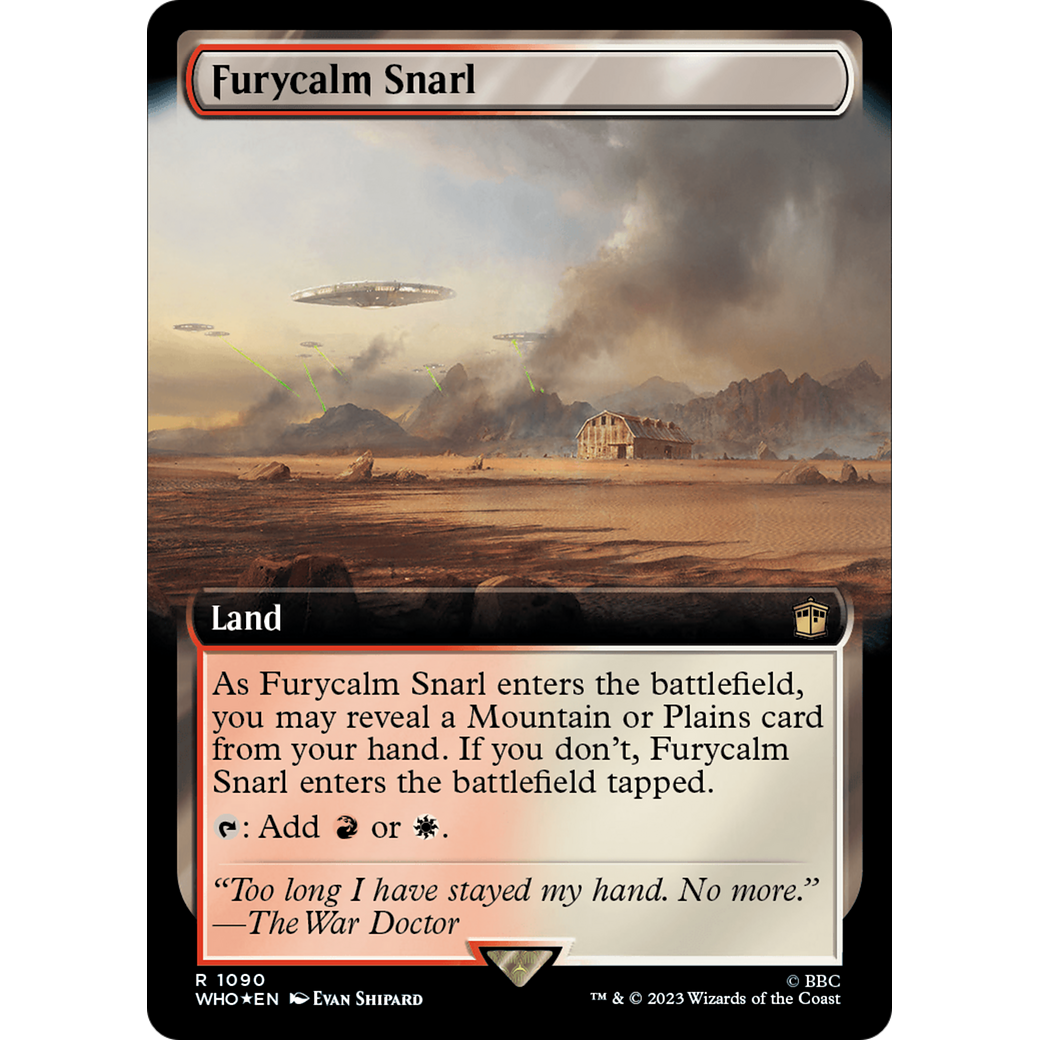 Furycalm Snarl (Extended Art) (Surge Foil) (WHO-1090) - Doctor Who: (Extended Art) Foil