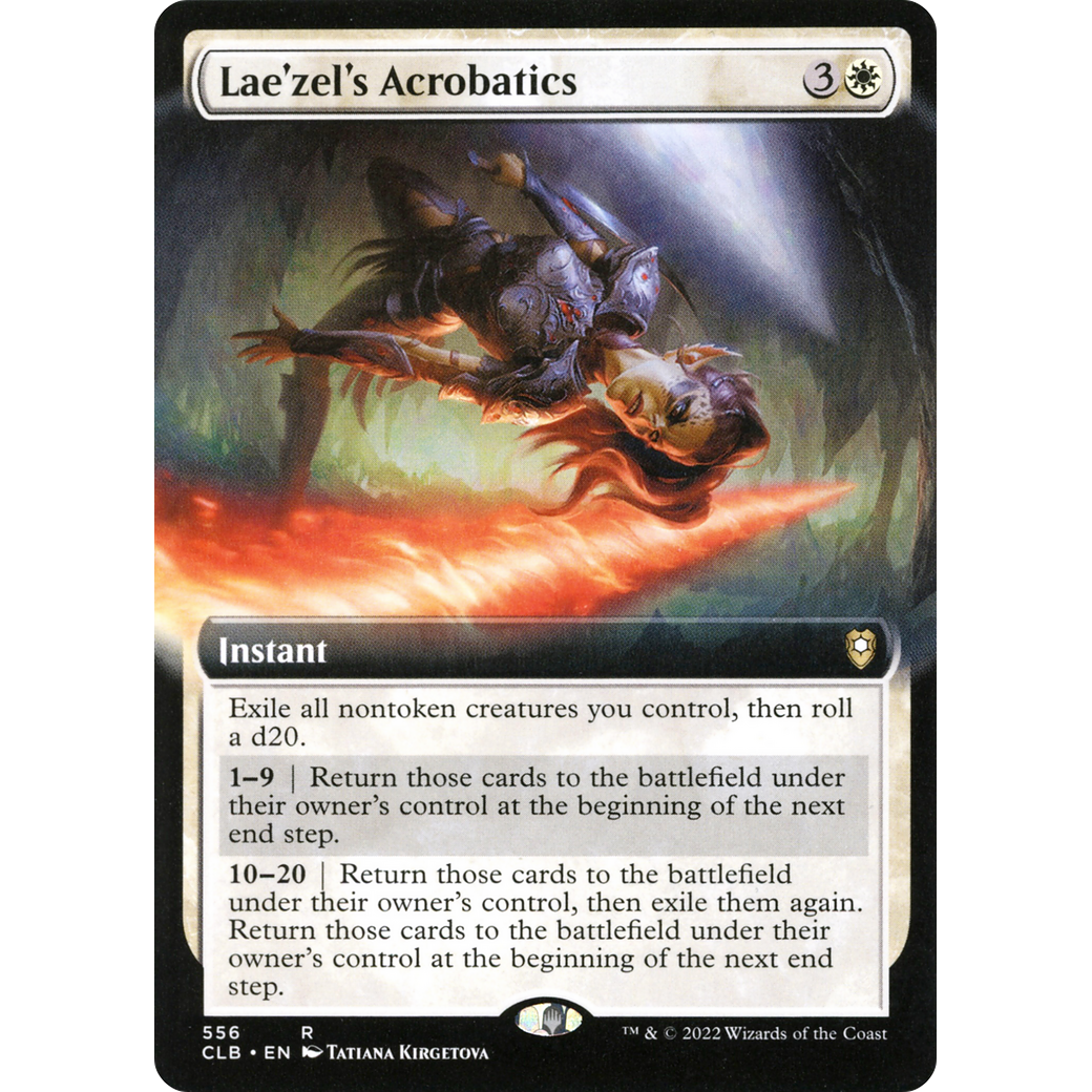 Lae'zel's Acrobatics (CLB-556) - Commander Legends: Battle for Baldur's Gate: (Extended Art) Foil