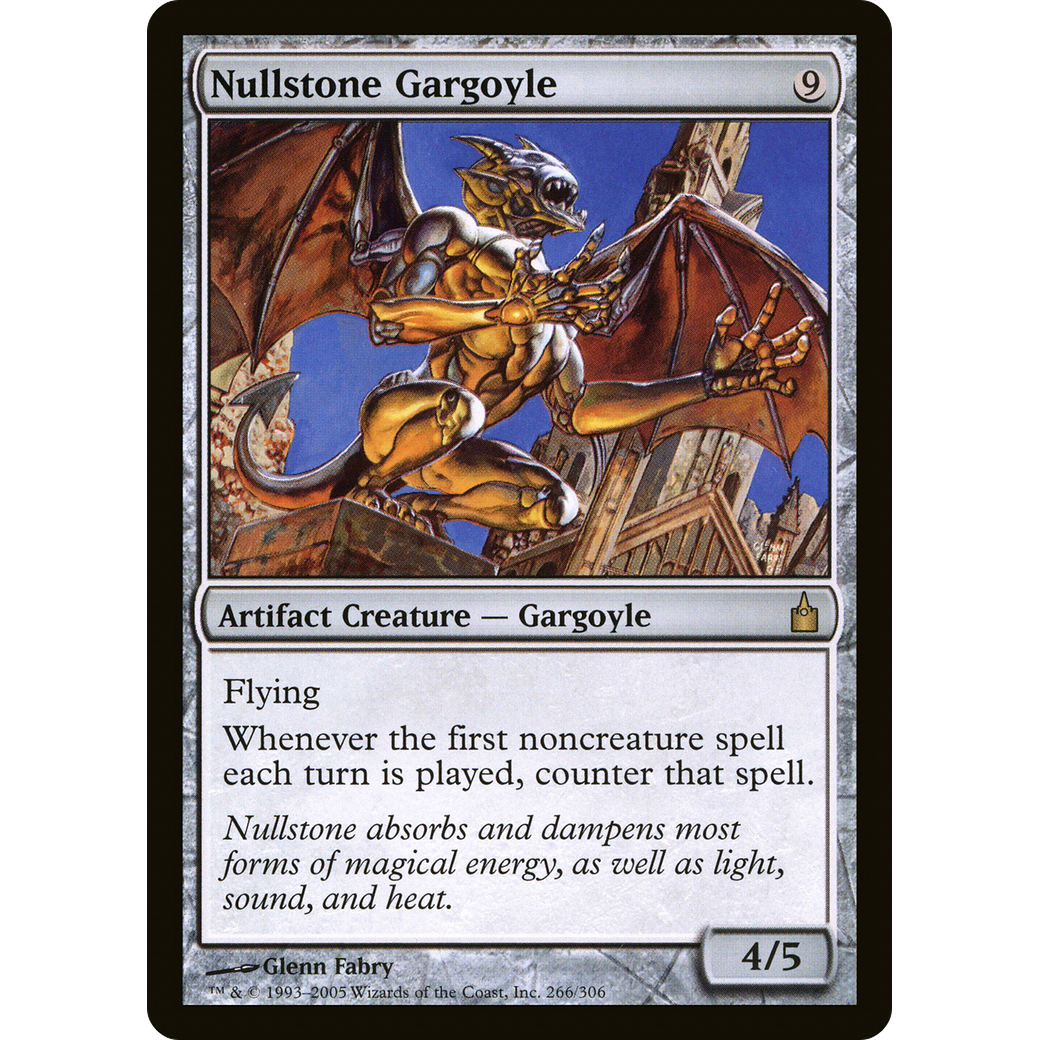 Nullstone Gargoyle (RAV-266) - Ravnica: City of Guilds Foil