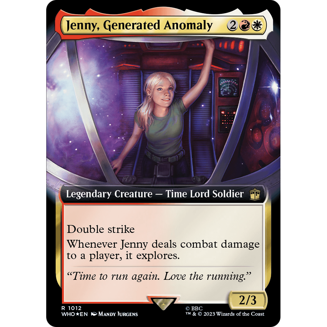 Jenny, Generated Anomaly (Extended Art) (Surge Foil) (WHO-1012) - Doctor Who: (Extended Art) Foil