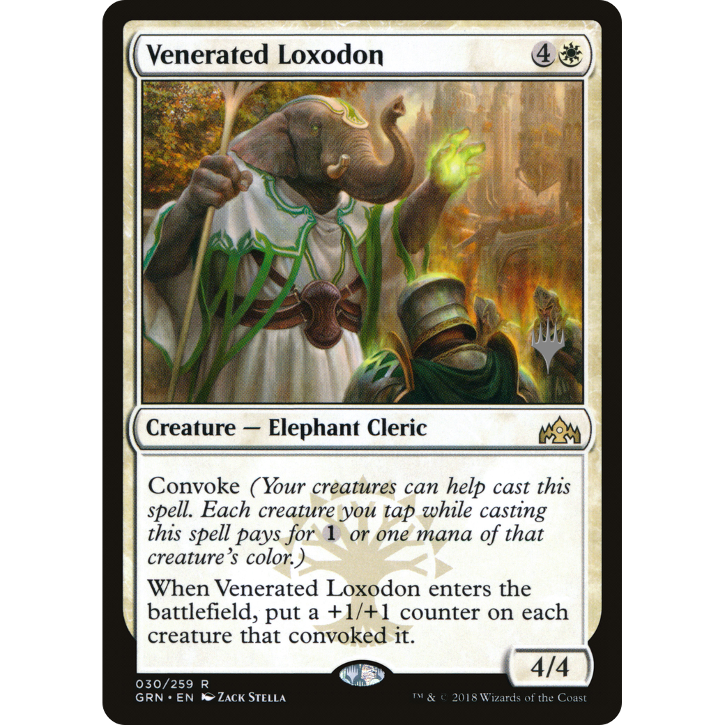 Venerated Loxodon (PPTHB-030) - Guilds of Ravnica Promos