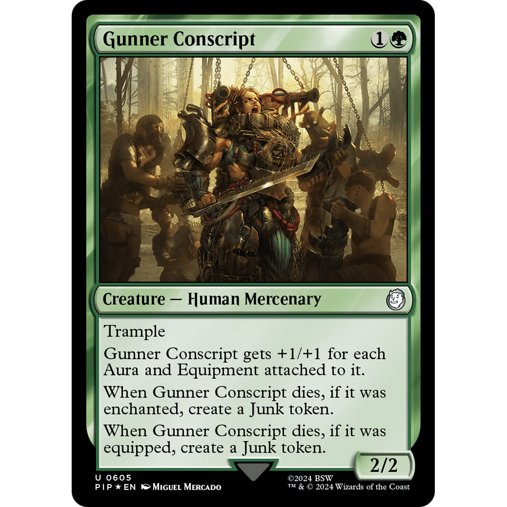 Gunner Conscript (PIP-605) - Fallout Foil